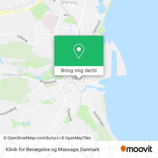 Klinik for Bevægelse og Massage kort