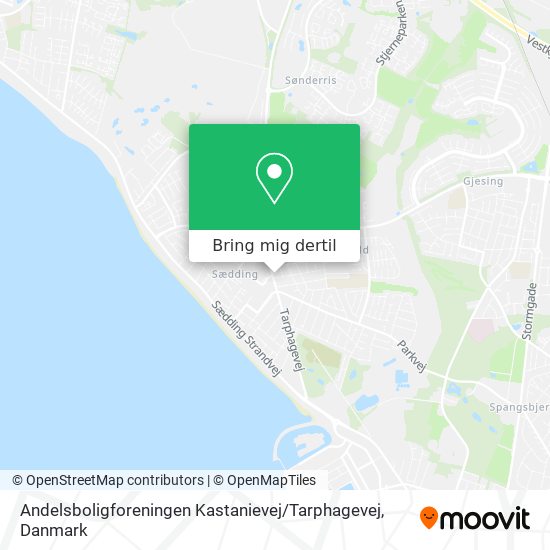 Andelsboligforeningen Kastanievej / Tarphagevej kort