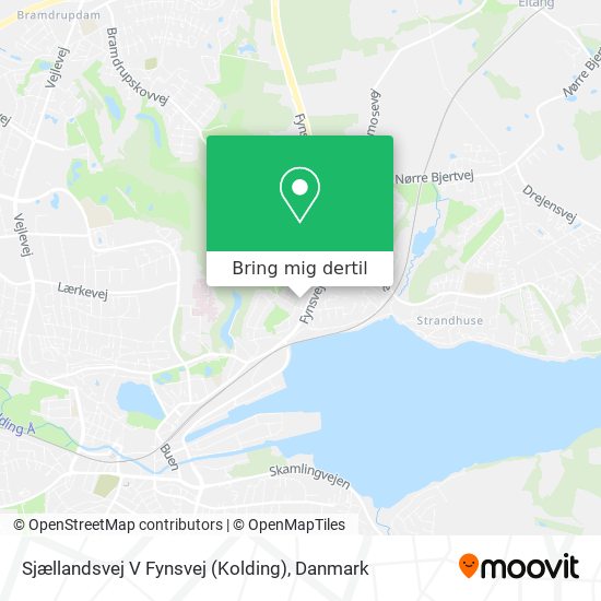 Sjællandsvej V Fynsvej (Kolding) kort