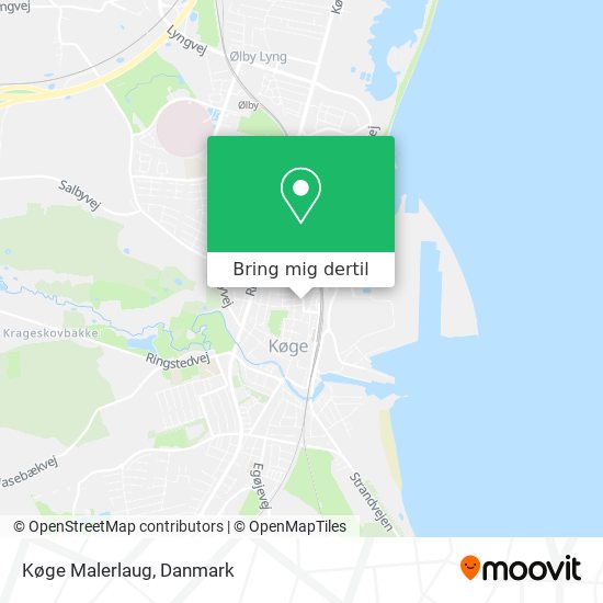 Køge Malerlaug kort