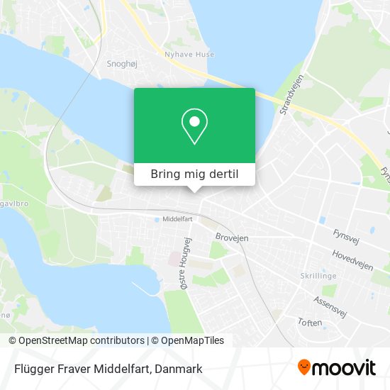 Flügger Fraver Middelfart kort