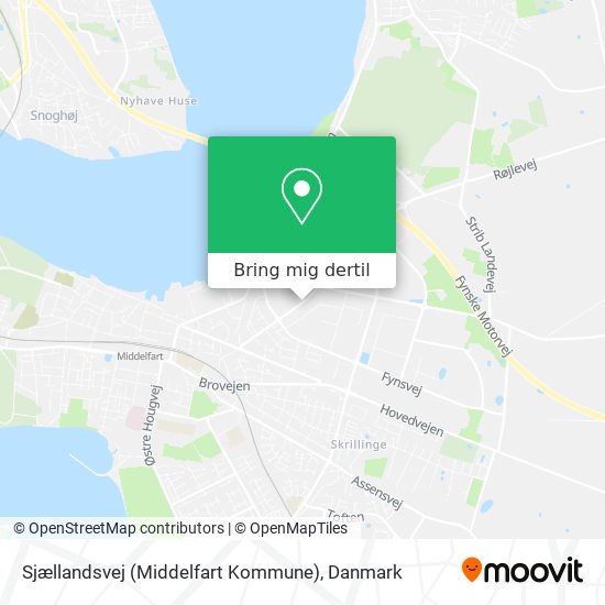 Sjællandsvej (Middelfart Kommune) kort