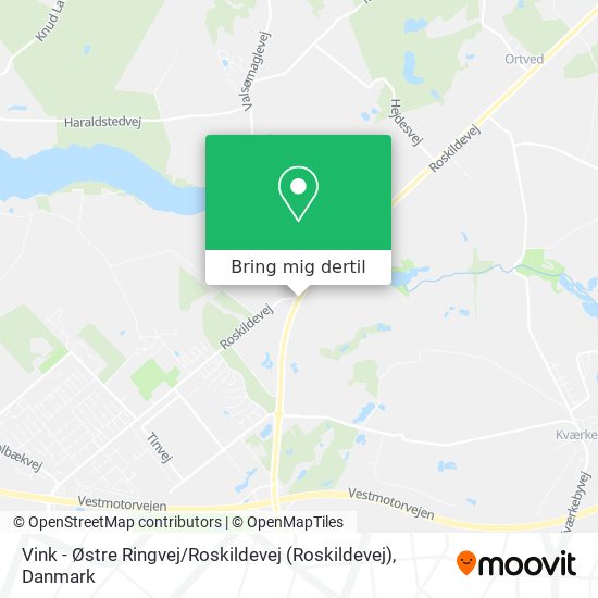 Vink - Østre Ringvej / Roskildevej kort