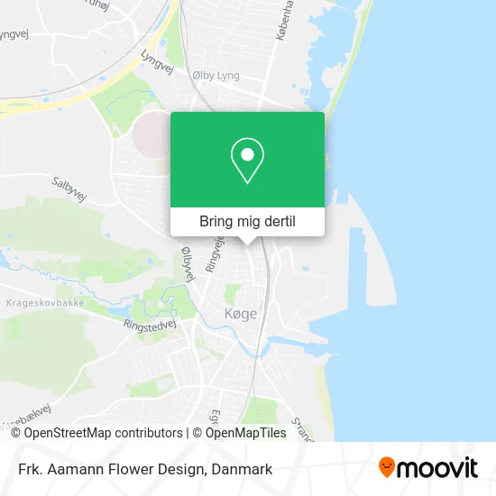 Frk. Aamann Flower Design kort