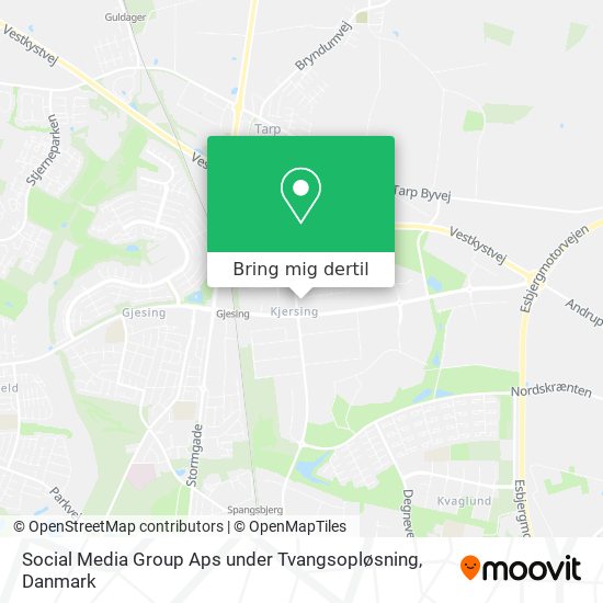 Social Media Group Aps under Tvangsopløsning kort