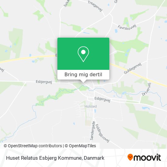 Huset Relatus Esbjerg Kommune kort