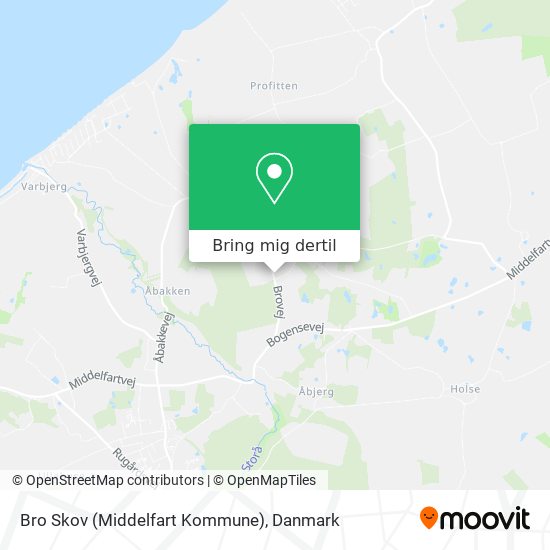 Bro Skov (Middelfart Kommune) kort