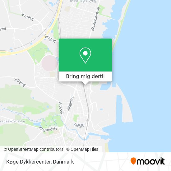 Køge Dykkercenter kort