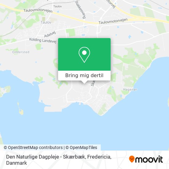 Den Naturlige Dagpleje - Skærbæk, Fredericia kort
