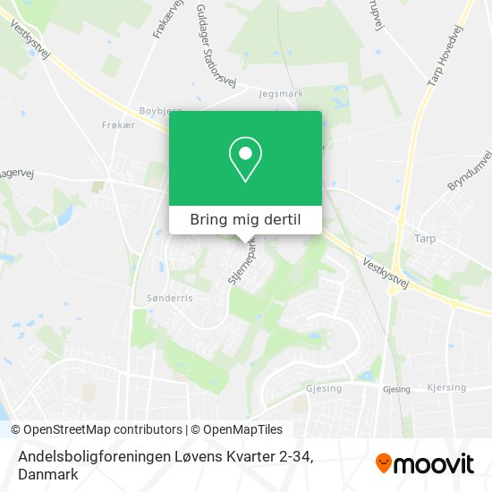 Andelsboligforeningen Løvens Kvarter 2-34 kort