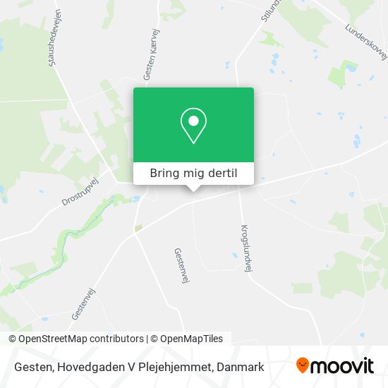 Gesten, Hovedgaden V Plejehjemmet kort