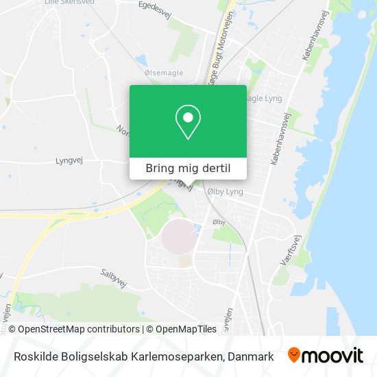 Roskilde Boligselskab Karlemoseparken kort