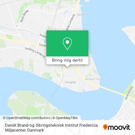 Dansk Brand-og Sikringsteknisk Institut Fredericia Miljøcenter kort