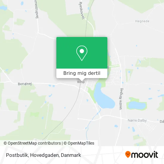 Postbutik, Hovedgaden kort