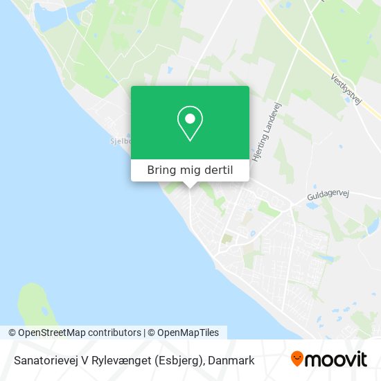 Sanatorievej V Rylevænget (Esbjerg) kort