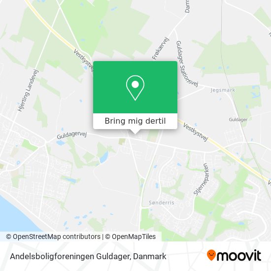 Andelsboligforeningen Guldager kort