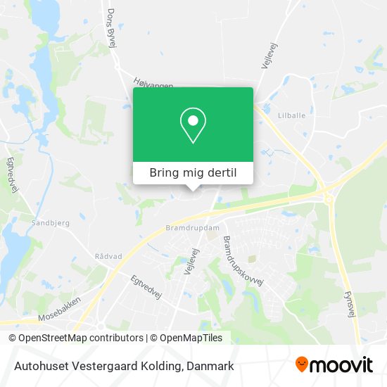 Autohuset Vestergaard Kolding kort