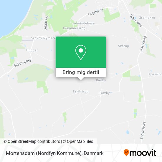 Mortensdam (Nordfyn Kommune) kort