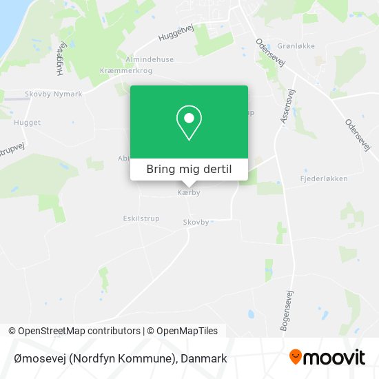 Ømosevej (Nordfyn Kommune) kort