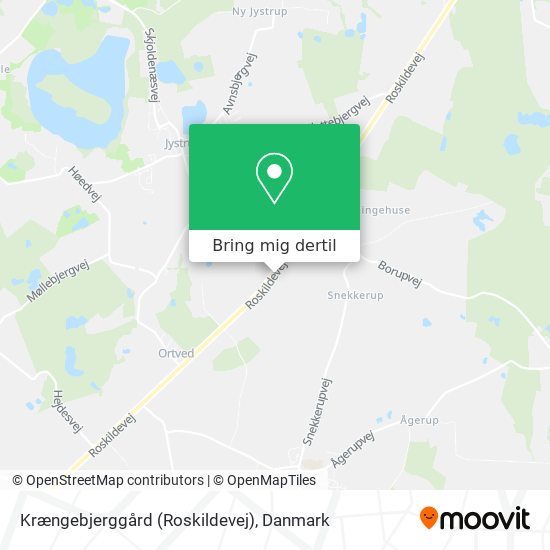 Krængebjerggård (Roskildevej) kort