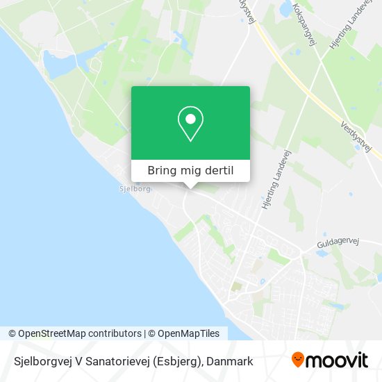 Sjelborgvej V Sanatorievej (Esbjerg) kort