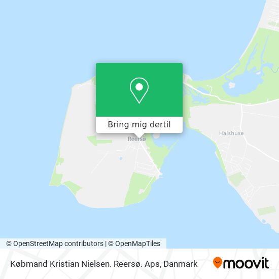 Købmand Kristian Nielsen. Reersø. Aps kort