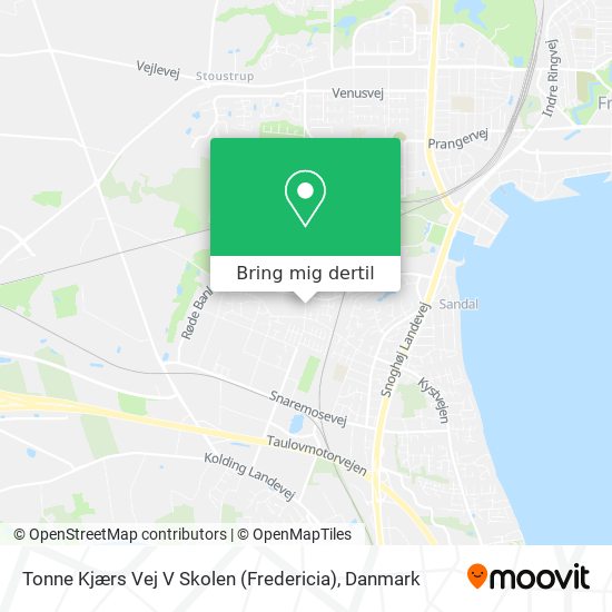 Tonne Kjærs Vej V Skolen (Fredericia) kort