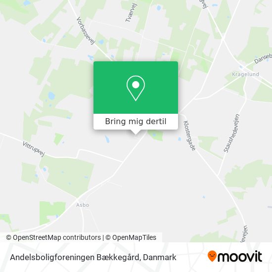 Andelsboligforeningen Bækkegård kort