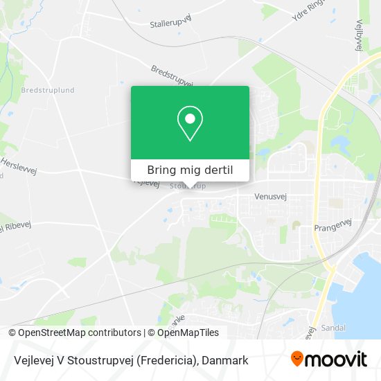 Vejlevej V Stoustrupvej (Fredericia) kort