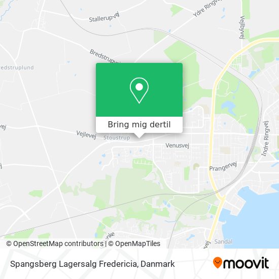 Spangsberg Lagersalg Fredericia kort