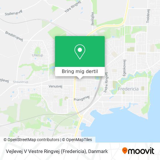 Vejlevej V Vestre Ringvej (Fredericia) kort