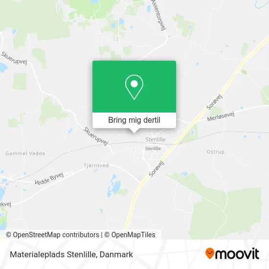 Materialeplads Stenlille kort
