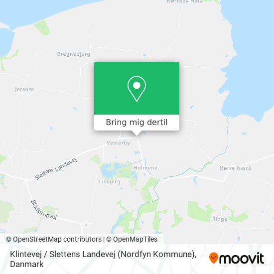 Klintevej / Slettens Landevej (Nordfyn Kommune) kort