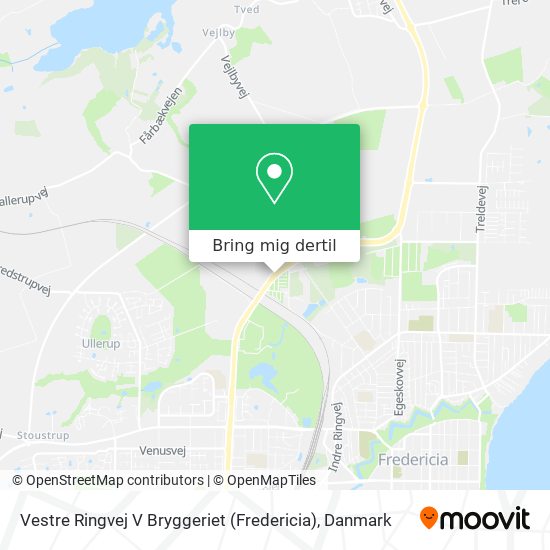 Vestre Ringvej V Bryggeriet (Fredericia) kort