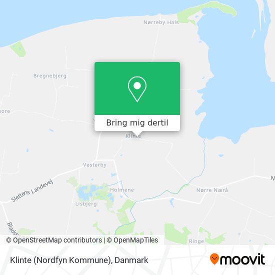 Klinte (Nordfyn Kommune) kort