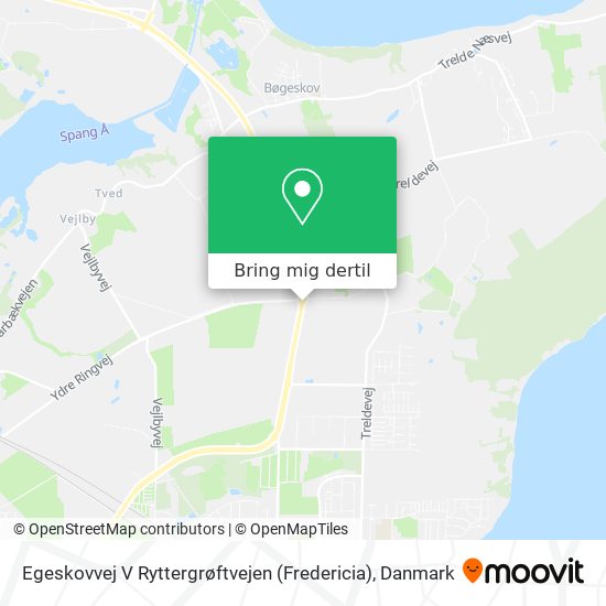 Egeskovvej V Ryttergrøftvejen (Fredericia) kort