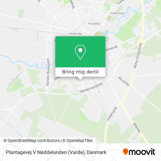 Plantagevej V Nøddelunden (Varde) kort