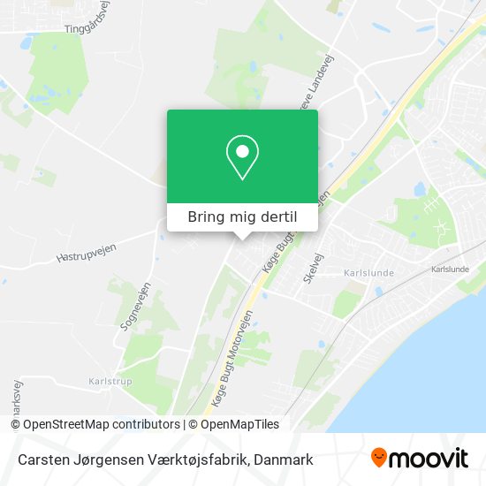 Carsten Jørgensen Værktøjsfabrik kort