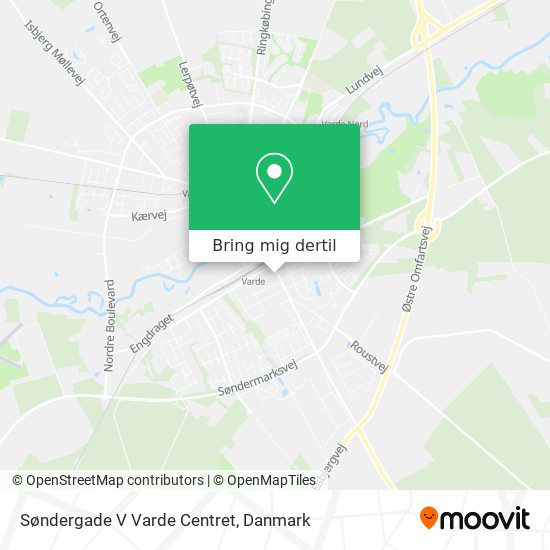 Søndergade V Varde Centret kort