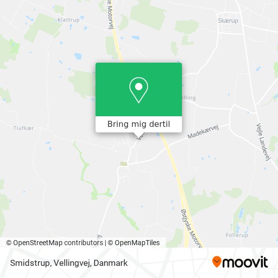 Smidstrup, Vellingvej kort