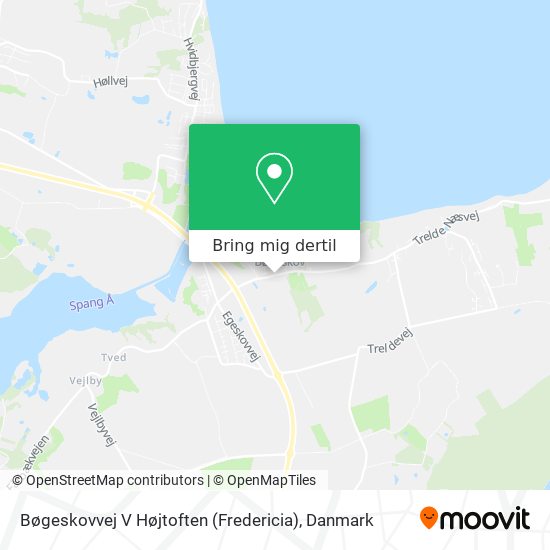 Bøgeskovvej V Højtoften (Fredericia) kort