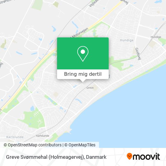 Greve Svømmehal (Holmeagervej) kort