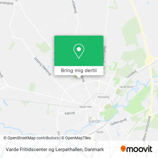 Varde Fritidscenter og Lerpøthallen kort