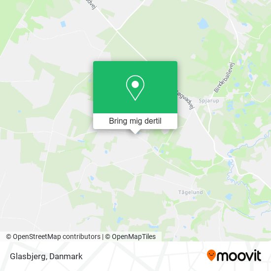 Glasbjerg kort