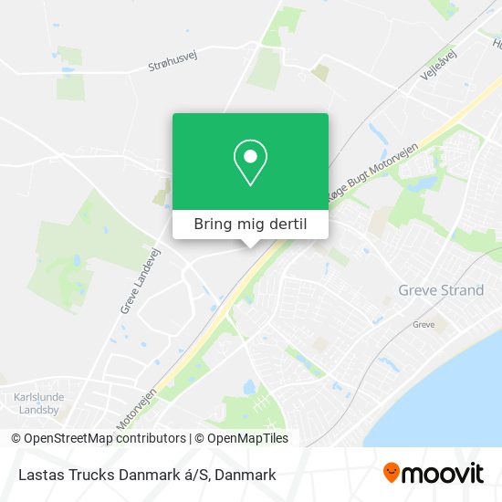Lastas Trucks Danmark á/S kort
