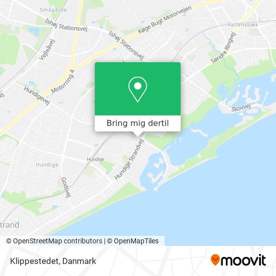 Klippestedet kort