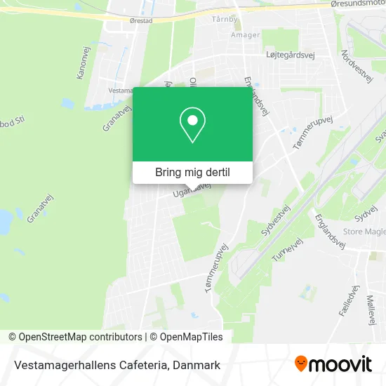 Vestamagerhallens Cafeteria kort