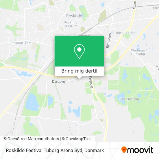 Roskilde Festival Tuborg Arena Syd kort