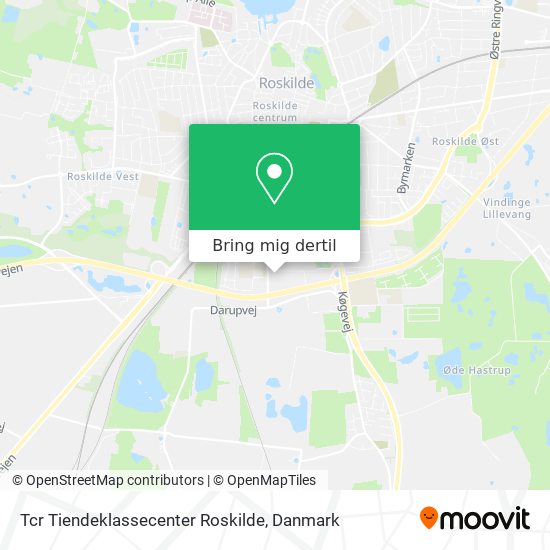 Tcr Tiendeklassecenter Roskilde kort