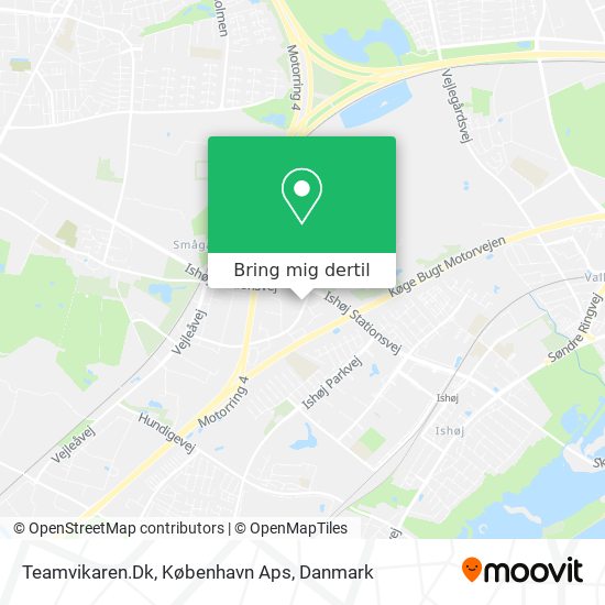 Teamvikaren.Dk, København Aps kort